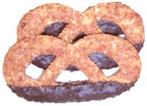 Zimtbrezel mit Schokorand