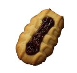 Mürbteigkeks mit Fruchtfüllung drauf
